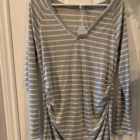 Gray pinkblush maternity dress! - Picture 2 of 4